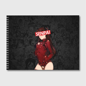 Альбом для рисования с принтом Anime (Senpai 1) в Курске, 100% бумага
 | матовая бумага, плотность 200 мг. | ahegao | anime | manga | sempai | senpai | аниме | ахегао | манга | семпай | сенпай