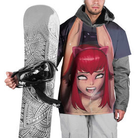 Накидка на куртку 3D с принтом Ahegao в Курске, 100% полиэстер |  | Тематика изображения на принте: ahegao | anime | manga | аниме | ахегао | манга