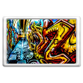Магнит 45*70 с принтом Твой уличный стиль! в Курске, Пластик | Размер: 78*52 мм; Размер печати: 70*45 | Тематика изображения на принте: graffity | paint | street art | urban | город | граффити | искусство | кирпичи | краски | рисунки | стена | улицы | уличное искусство