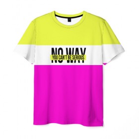 Мужская футболка 3D с принтом Serious розовый в Курске, 100% полиэфир | прямой крой, круглый вырез горловины, длина до линии бедер | кислотные костюмы | кислотные цвета | неон | флуоресцентные принты