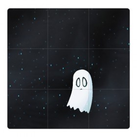 Магнитный плакат 3Х3 с принтом A Lonely Ghost в Курске, Полимерный материал с магнитным слоем | 9 деталей размером 9*9 см | ghost | sans | undertale | азриэль | андайн | гастер | надоедливая собака | одиночество | папирус | приведение | санс | скелет | сноудрейк