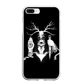 Чехол для iPhone 7Plus/8 Plus матовый с принтом Ghostemane в Курске, Силикон | Область печати: задняя сторона чехла, без боковых панелей | ghostemane | ghostemane mercury | ghostemane nihi | trash gang | гостмейн