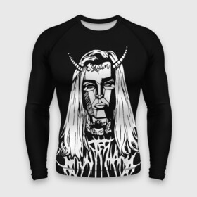 Мужской рашгард 3D с принтом Ghostemane devil в Курске,  |  | ghostemane | ghostemane mercury | ghostemane nihi | trash gang | гостмейн