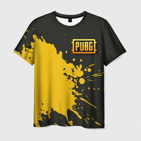 Мужская футболка 3D с принтом PUBG в Курске, 100% полиэфир | прямой крой, круглый вырез горловины, длина до линии бедер | 