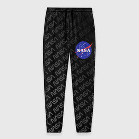 Мужские брюки 3D с принтом NASA в Курске, 100% полиэстер | манжеты по низу, эластичный пояс регулируется шнурком, по бокам два кармана без застежек, внутренняя часть кармана из мелкой сетки | nasa | space