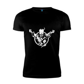 Мужская футболка премиум с принтом Thunderdome t-shirt в Курске, 92% хлопок, 8% лайкра | приталенный силуэт, круглый вырез ворота, длина до линии бедра, короткий рукав | Тематика изображения на принте: gabber | hardcore | hardcoremusic | thunderdome