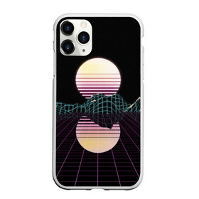 Чехол для iPhone 11 Pro матовый с принтом Retro Wave в Курске, Силикон |  | hipster | neon | retro wave | vaporwave | геометрия | космос | неон | хипстер