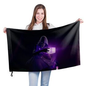 Флаг 3D с принтом FORTNITE в Курске, 100% полиэстер | плотность ткани — 95 г/м2, размер — 67 х 109 см. Принт наносится с одной стороны | fortnite | битва | игра | компьютерная игра | королевская | надпись | симулятор | фортнайт