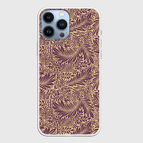 Чехол для iPhone 13 Pro Max с принтом Фиолетовые цветы в Курске,  |  | flowers | абстракция | арт | дизайн | листья | паттерн | фиолет | цветы