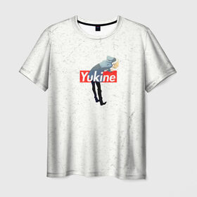 Мужская футболка 3D с принтом Yukine в Курске, 100% полиэфир | прямой крой, круглый вырез горловины, длина до линии бедер | delivery god | milkshake kazubisha | noragami | yato | yukine | бездомный бог | бисямон | дайкоку | кадзума | манга | маю | нора | норагами | тэндзин | хиери ики | юкинэ | ято