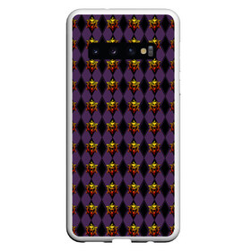 Чехол для Samsung Galaxy S10 с принтом Killer Queen Symbol в Курске, Силикон | Область печати: задняя сторона чехла, без боковых панелей | Тематика изображения на принте: jojo no kimyou na bouken | jojos bizarre adventure | killer queen | невероятное приключение джоджо