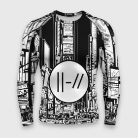 Мужской рашгард 3D с принтом TWENTY ONE PILOTS в Курске,  |  | city | josh dun | twenty one pilots | tyler joseph | urban | альбом | город | музыка