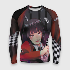 Мужской рашгард 3D с принтом kakegurui yumeko art в Курске,  |  | anime | compulsive gambler | kakegurui | manga | аниме | безумный азарт | дзябами | карты | манга | покер | скучная девушка | юмэко джабами