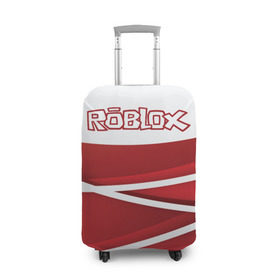 Чехол для чемодана 3D с принтом Роблокс в Курске, 86% полиэфир, 14% спандекс | двустороннее нанесение принта, прорези для ручек и колес | dynablocks | roblox | robux | белый | блоки | вселенная | герои | красный | кубики | роблокс | симулятор
