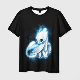 Мужская футболка 3D с принтом Фурия в Курске, 100% полиэфир | прямой крой, круглый вырез горловины, длина до линии бедер | berk | dragon | fury | how | island | light | night | to | toothless | train | your | беззубик | дневная | дракона | как | ночная | олух | остров | приручить | фурия