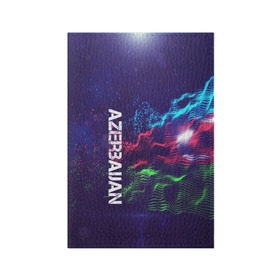 Обложка для паспорта матовая кожа с принтом ,Azerbaijan(Азербайджан) в Курске, натуральная матовая кожа | размер 19,3 х 13,7 см; прозрачные пластиковые крепления | azerbaijan | flag | urban | азербайджан | город | мир | путешествие | символика | страны | флаг | флаги