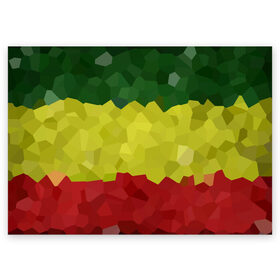 Поздравительная открытка с принтом Эфиопия в Курске, 100% бумага | плотность бумаги 280 г/м2, матовая, на обратной стороне линовка и место для марки
 | 420 | 4:20 | боб марли | раста | растаман | эвиопия