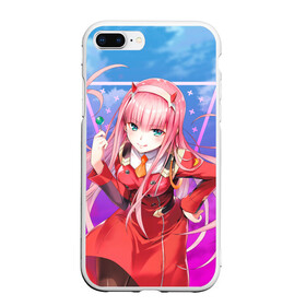 Чехол для iPhone 7Plus/8 Plus матовый с принтом Darling in the Franxx (002) в Курске, Силикон | Область печати: задняя сторона чехла, без боковых панелей | 002. аниме | ahegao | anime | darling in the franxx | franxx | manga | sempai | senpai | ахегао | манга | милый во франкcе | семпай | сенпай | франкс