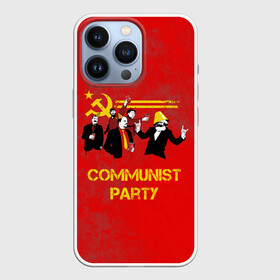 Чехол для iPhone 13 Pro с принтом Communist party в Курске,  |  | вечеринка | звезда | кастро | коммунизм | коммунист | коммунистическая | ленин | мао | маркс | молот | партия | рауль | серп | сталин | тусовка | ульянов | фидель | цзиньпин | цзэдун | энгельс