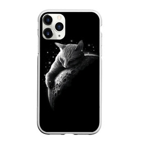 Чехол для iPhone 11 Pro матовый с принтом Спящий Кот на Луне в Курске, Силикон |  | вселенная | звезды | космос | котейка | котенок | котэ | котя | лапочка | луна | милый | мимими | ночь | прелесть | сон | спутник