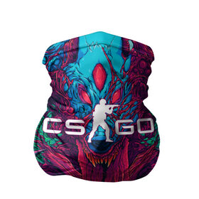 Бандана-труба 3D с принтом CS-GO Hyper Beast в Курске, 100% полиэстер, ткань с особыми свойствами — Activecool | плотность 150‒180 г/м2; хорошо тянется, но сохраняет форму | 2019 | computer game | counter strike | cs | cs go | csgo | dota | dota2 | game | howl | hyperbeast | warning | автомат | вой | го | игрок | компьютерная игра | контр страйк | контра | кс | оружие | турнир