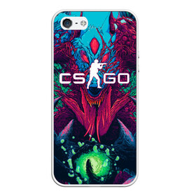 Чехол для iPhone 5/5S матовый с принтом CS-GO Hyper Beast в Курске, Силикон | Область печати: задняя сторона чехла, без боковых панелей | 2019 | computer game | counter strike | cs | cs go | csgo | dota | dota2 | game | howl | hyperbeast | warning | автомат | вой | го | игрок | компьютерная игра | контр страйк | контра | кс | оружие | турнир