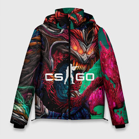 Мужская зимняя куртка 3D с принтом CS GO hyper beast skin в Курске, верх — 100% полиэстер; подкладка — 100% полиэстер; утеплитель — 100% полиэстер | длина ниже бедра, свободный силуэт Оверсайз. Есть воротник-стойка, отстегивающийся капюшон и ветрозащитная планка. 

Боковые карманы с листочкой на кнопках и внутренний карман на молнии. | beast | counterstike | csgo | hyper | hyperbeast | m4a1s | steam | винтовка | контра | кс | ксго | шмотки