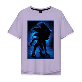 Мужская футболка хлопок Oversize с принтом Sonic в Курске, 100% хлопок | свободный крой, круглый ворот, “спинка” длиннее передней части | hedgehog | sonic | еж | ежик | игра | соник