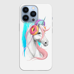 Чехол для iPhone 13 Pro с принтом Music Unicorn Art в Курске,  |  | волшебный | единорог | единорожик | единорожка | магия | музыка | пончик | пончики