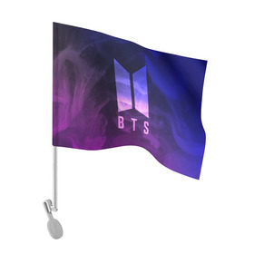 Флаг для автомобиля с принтом BTS LOVE YOURSELF в Курске, 100% полиэстер | Размер: 30*21 см | bangtan boys | bt21 | bts | bts army | bts stickers | j hope | jimin | jin | jungkook | k pop | rap monster | rapmon | suga | v | бтс | корея | стикеры bts