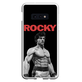 Чехол для Samsung S10E с принтом ROCKY в Курске, Силикон | Область печати: задняя сторона чехла, без боковых панелей | creed | jordan | lundgren | mix fight | mixfight | stallone | ufc | бальбоа | бокс | джордан | крид | лундгрен | мышцы | ринг | роки | рокки | сильвестр | сталлоне | сталоне