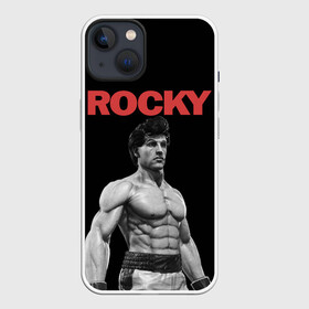 Чехол для iPhone 13 с принтом ROCKY в Курске,  |  | Тематика изображения на принте: creed | jordan | lundgren | mix fight | mixfight | stallone | ufc | бальбоа | бокс | джордан | крид | лундгрен | мышцы | ринг | роки | рокки | сильвестр | сталлоне | сталоне