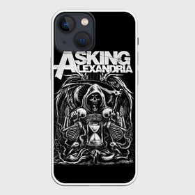 Чехол для iPhone 13 mini с принтом Asking Alexandria в Курске,  |  | asking alexandria | аскинг александриа | группы | метал | музыка | рок | хэви метал | электроникор