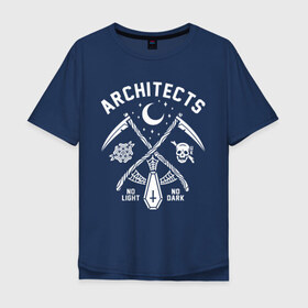 Мужская футболка хлопок Oversize с принтом Architects в Курске, 100% хлопок | свободный крой, круглый ворот, “спинка” длиннее передней части | Тематика изображения на принте: 
