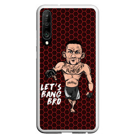 Чехол для Honor P30 с принтом Lets bang bro (Max Holloway) в Курске, Силикон | Область печати: задняя сторона чехла, без боковых панелей | blessed | brasileiro | holloway | jiu jitsu | max | mma | ufc | бокс | бразильское джиу джитсу | гавайи | драка | макс | холлоуэй