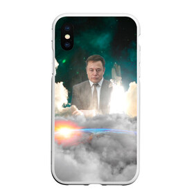 Чехол для iPhone XS Max матовый с принтом Elon Musk Thinker (Илон Маск) в Курске, Силикон | Область печати: задняя сторона чехла, без боковых панелей | elon musk | space | space x | tesla | дым | илон маск | инопланетяне | космос | личность | мыслитель | облака | планета | ракета | спейс | тесла | философ | шаттл