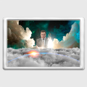 Магнит 45*70 с принтом Elon Musk Thinker (Илон Маск) в Курске, Пластик | Размер: 78*52 мм; Размер печати: 70*45 | elon musk | space | space x | tesla | дым | илон маск | инопланетяне | космос | личность | мыслитель | облака | планета | ракета | спейс | тесла | философ | шаттл