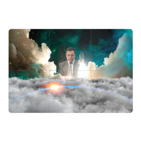 Магнитный плакат 3Х2 с принтом Elon Musk Thinker (Илон Маск) в Курске, Полимерный материал с магнитным слоем | 6 деталей размером 9*9 см | elon musk | space | space x | tesla | дым | илон маск | инопланетяне | космос | личность | мыслитель | облака | планета | ракета | спейс | тесла | философ | шаттл