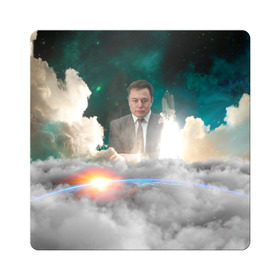 Магнит виниловый Квадрат с принтом Elon Musk Thinker (Илон Маск) в Курске, полимерный материал с магнитным слоем | размер 9*9 см, закругленные углы | Тематика изображения на принте: elon musk | space | space x | tesla | дым | илон маск | инопланетяне | космос | личность | мыслитель | облака | планета | ракета | спейс | тесла | философ | шаттл