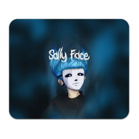 Коврик прямоугольный с принтом SALLY FACE в Курске, натуральный каучук | размер 230 х 185 мм; запечатка лицевой стороны | blue | face | fisher | game | games | gizmo | hair | larry | mask | sally | волосы | гизмо | голубые | игра | игры | ларри | маска | протез | сали | салли | синие | синий | триллер | ужасы | фейс | фишер | фэйс | хоррор