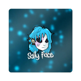 Магнит виниловый Квадрат с принтом Sally Face в Курске, полимерный материал с магнитным слоем | размер 9*9 см, закругленные углы | Тематика изображения на принте: blue | face | fisher | game | games | gizmo | hair | larry | mask | sally | волосы | гизмо | голубые | игра | игры | ларри | маска | протез | сали | салли | синие | синий | триллер | ужасы | фейс | фишер | фэйс | хоррор