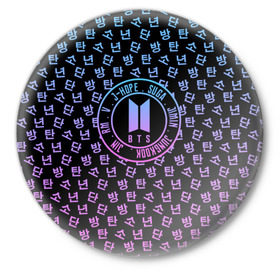 Значок с принтом BTS LOVE YOURSELF в Курске,  металл | круглая форма, металлическая застежка в виде булавки | bangtan boys | bt21 | bts | bts army | bts stickers | j hope | jimin | jin | jungkook | k pop | rap monster | rapmon | suga | v | бтс | корея | стикеры bts