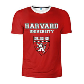 Мужская футболка 3D спортивная с принтом HARVARD в Курске, 100% полиэстер с улучшенными характеристиками | приталенный силуэт, круглая горловина, широкие плечи, сужается к линии бедра | Тематика изображения на принте: гарвард | колледж | студентики | студенты | университет | школа