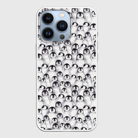 Чехол для iPhone 13 Pro с принтом Пингвинчики в Курске,  |  | животные | лапочка | милый | мимими | паттерн | пингвин | северный полюс