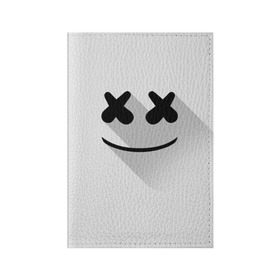 Обложка для паспорта матовая кожа с принтом Marshmello в Курске, натуральная матовая кожа | размер 19,3 х 13,7 см; прозрачные пластиковые крепления | marshmello | диджей | клуб | клубная музыка | маршмеллоу | маршмэлло | маршмэллоу | музыка | электронная