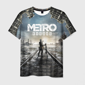 Мужская футболка 3D с принтом Metro в Курске, 100% полиэфир | прямой крой, круглый вырез горловины, длина до линии бедер | exodus | metro | stalker | артем | исход | метро | сталкер | эксодус