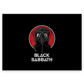 Поздравительная открытка с принтом Black Sabbath в Курске, 100% бумага | плотность бумаги 280 г/м2, матовая, на обратной стороне линовка и место для марки
 | Тематика изображения на принте: black sabbath | hard rock | heavy metal | блэк сабат | группы | метал | музыка | оззи осборн | рок | хард рок | хэви метал