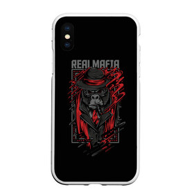 Чехол для iPhone XS Max матовый с принтом Реальная Мафия в Курске, Силикон | Область печати: задняя сторона чехла, без боковых панелей | gangster | mafia | банда | банды | гангстер | горилла | мафия | обезьяна | обезьяны