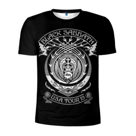 Мужская футболка 3D спортивная с принтом Black Sabbath в Курске, 100% полиэстер с улучшенными характеристиками | приталенный силуэт, круглая горловина, широкие плечи, сужается к линии бедра | black sabbath | hard rock | heavy metal | блэк сабат | группы | метал | музыка | оззи осборн | рок | хард рок | хэви метал