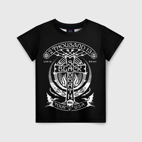 Детская футболка 3D с принтом Black Sabbath в Курске, 100% гипоаллергенный полиэфир | прямой крой, круглый вырез горловины, длина до линии бедер, чуть спущенное плечо, ткань немного тянется | black sabbath | hard rock | heavy metal | блэк сабат | группы | метал | музыка | оззи осборн | рок | хард рок | хэви метал